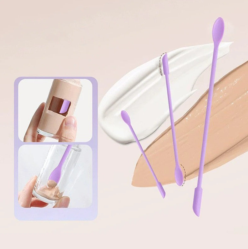 Silicone Cosmetic Spatula Set for Jars - Makeup and Skincare Tools
