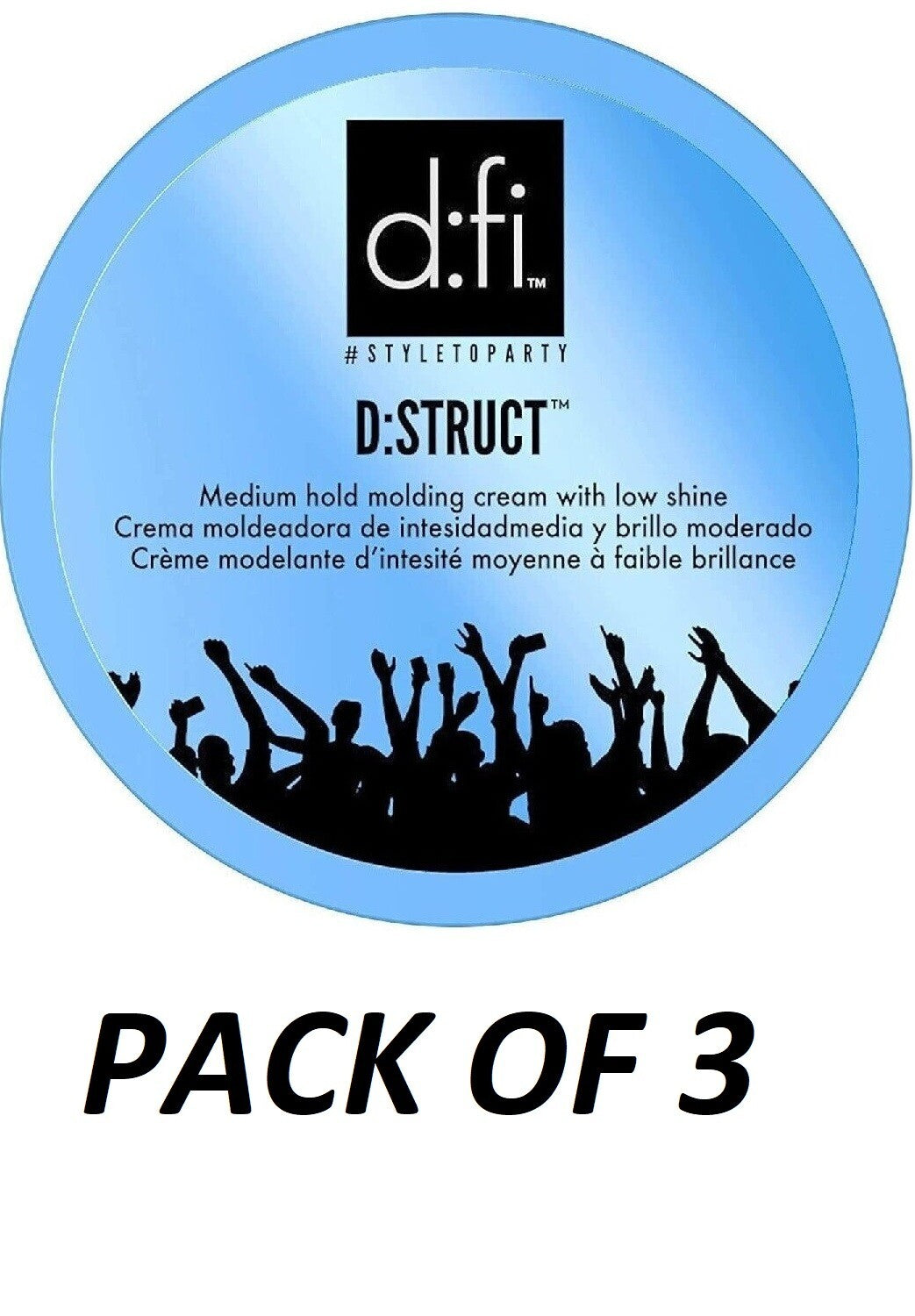 Pliable Molding Creme - Hair Styling Paste 2.65 Oz Pack of 3
