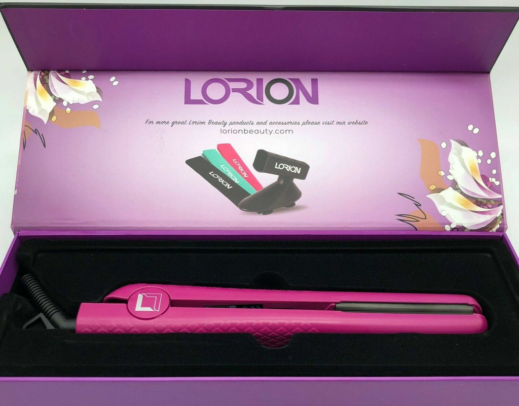 Ceramic Flat Iron for Hair Styling - 1.25 Inch, Ionic Technology, Adjustable Temp