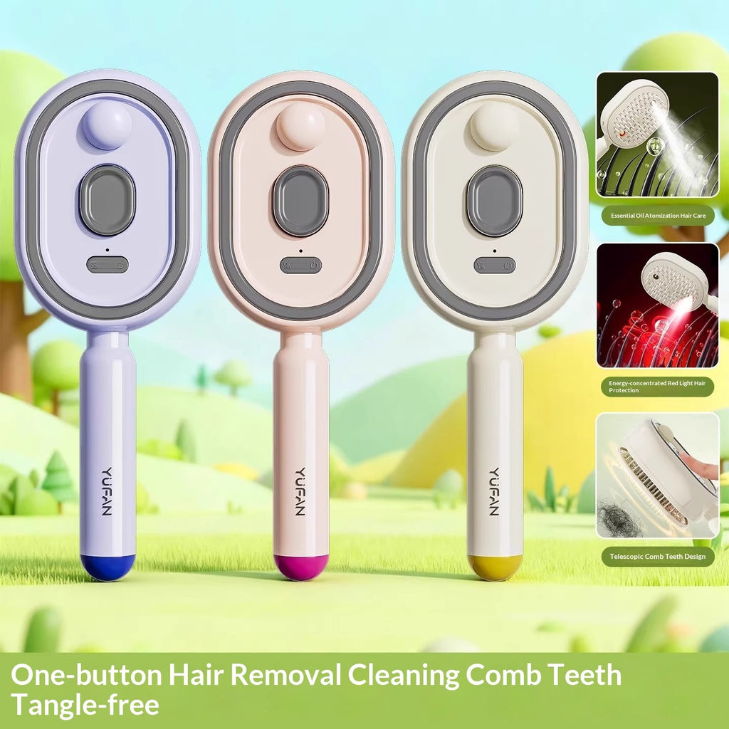 Electric Spray Airbag Massage Comb with Essential Oil Diffuser and Anti-Static Hair Brush