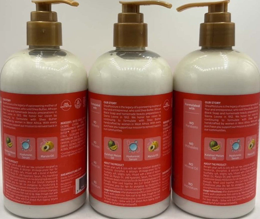 Shea Moisture Kalahari Melon Oil Curl Stretch Conditioner 3 Pack - 13 FL Oz Each