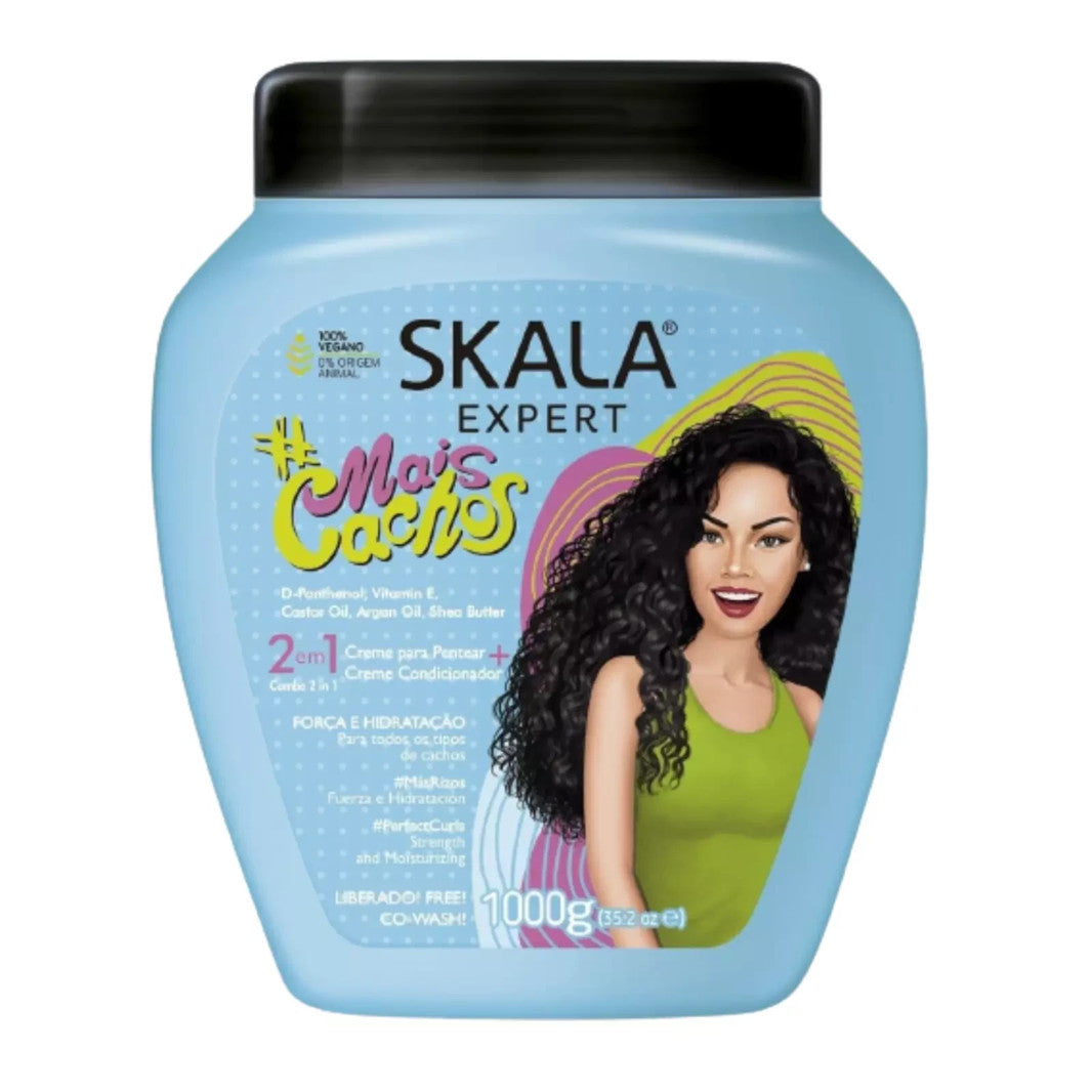 2 Pack Skala Hair Type 3ABC Extra Large 2-in-1 Conditioning & Cream to Comb for Curly Hair