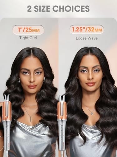 Automatic Curling Iron 1 Inch - Fast Heating, Travel-Friendly, Easy Curling