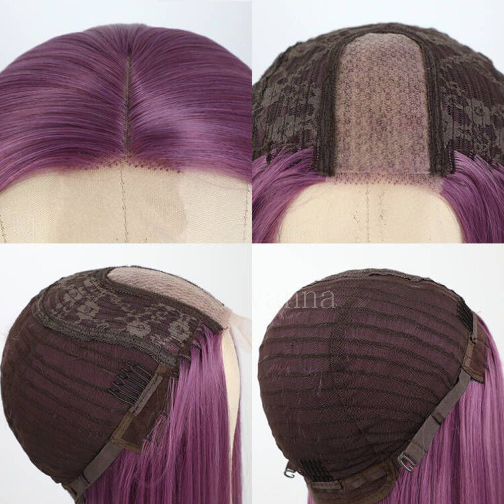 Synthetic Lace Front Wig - Heat Resistant Middle Part Cosplay Hair