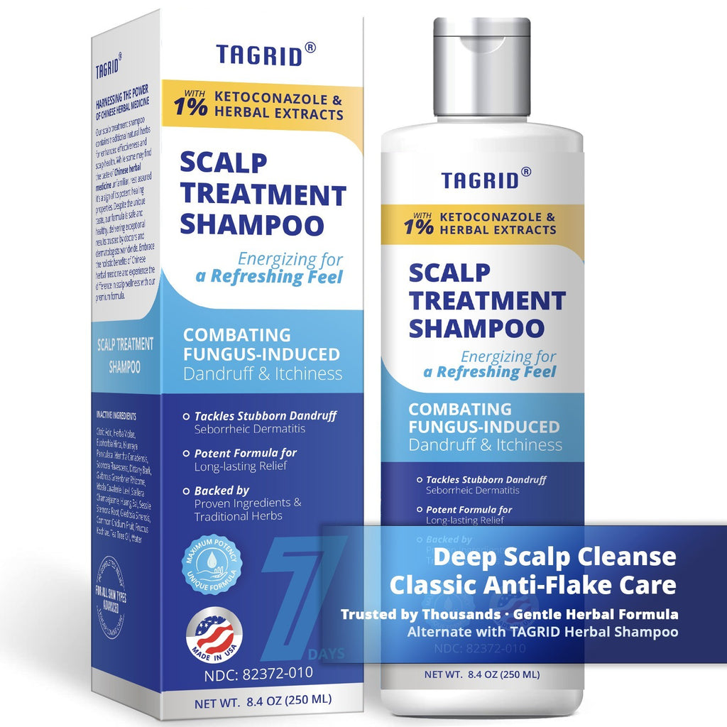 Herbal Antifungal Shampoo for Dandruff Oily Scalp - Ketoconazole & Herbal Extracts