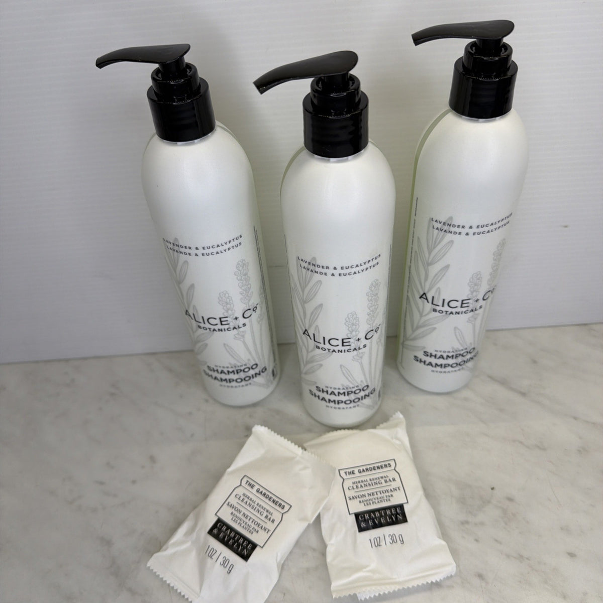 Hydrating Lavender & Eucalyptus Shampoo Set - 3 Bottles, Free Shipping