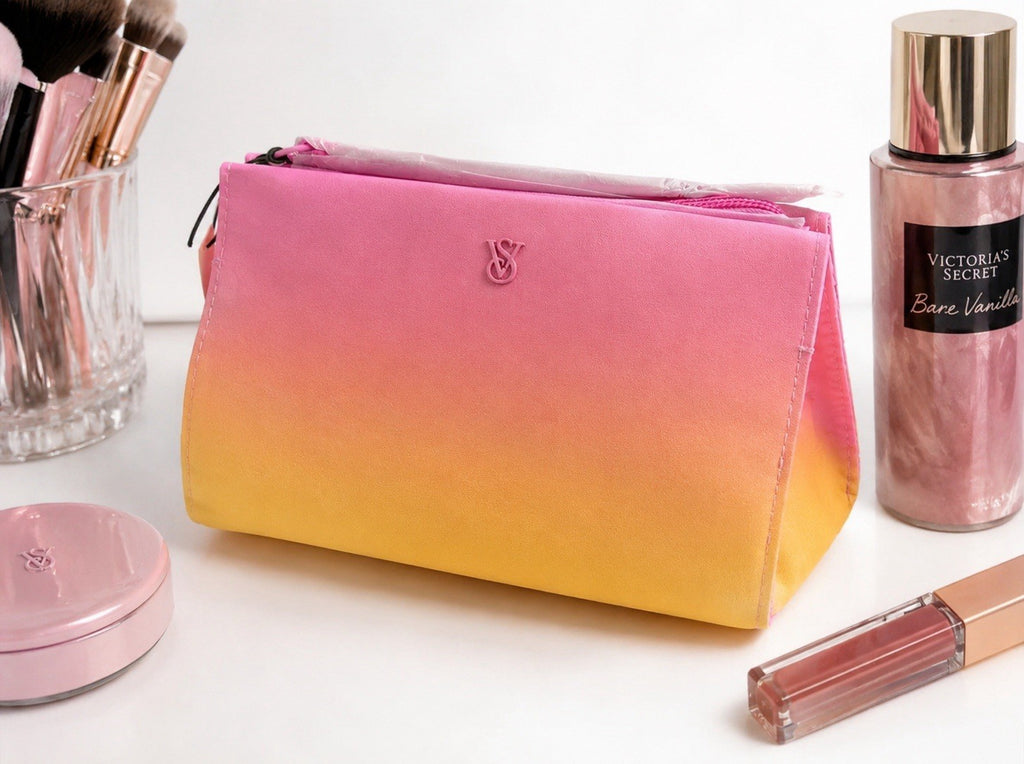 Victoria's Secret Pink Ombre Travel Makeup Bag