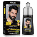 Black Hair Color Shampoo for Men - 5 in 1 Grey Hair Dye, Natural & Ammonia-Free - 500ml