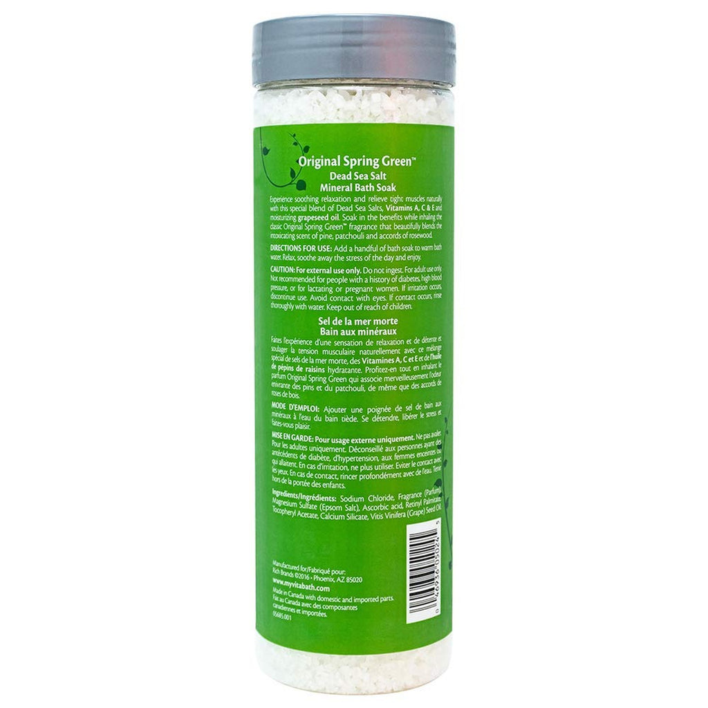 Mineral Bath Soak for Muscle Recovery and Relaxation - Dead Sea Salts & Botanical Oils, 27 oz