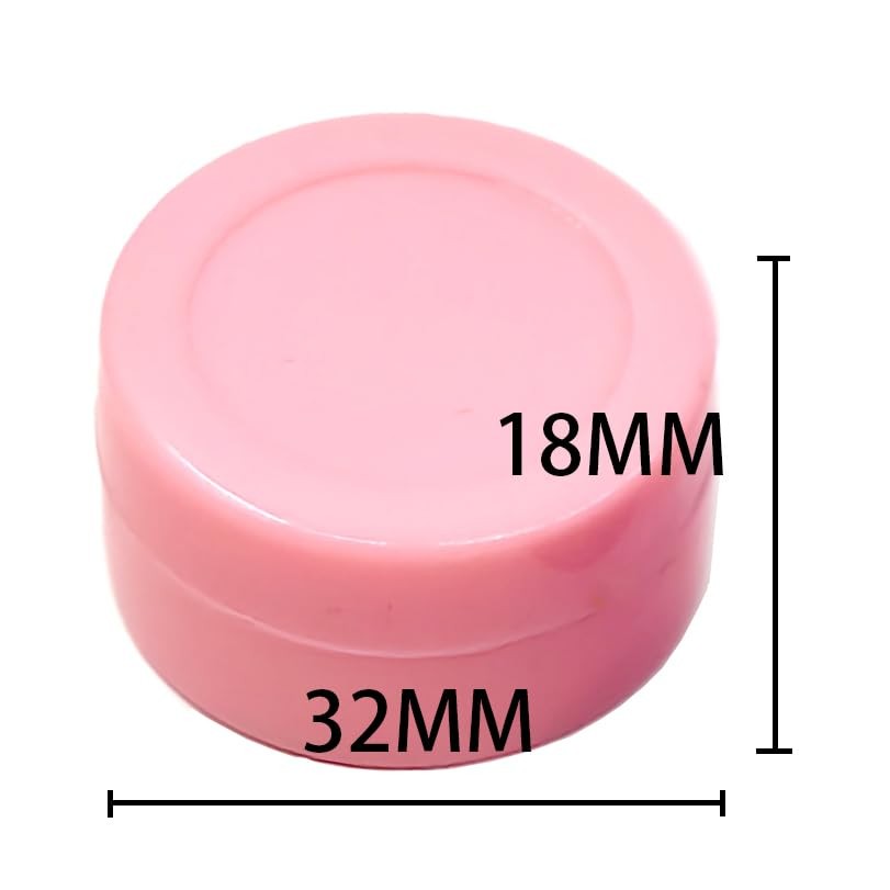 50-Pack 5ml Silicone Storage Jars – Non-Stick, Multi-Use Containers for Wax, Cosmetics, Skincare