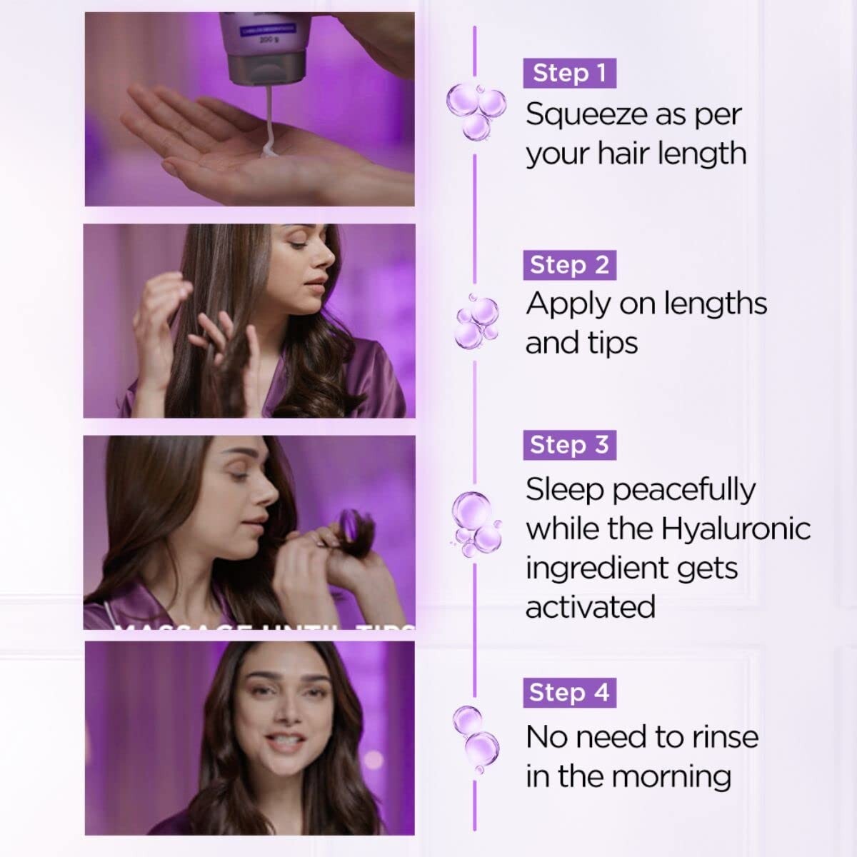 Leave-In Hair Cream with Hyaluronic Acid for Dry & Dehydrated Hair 180ml
