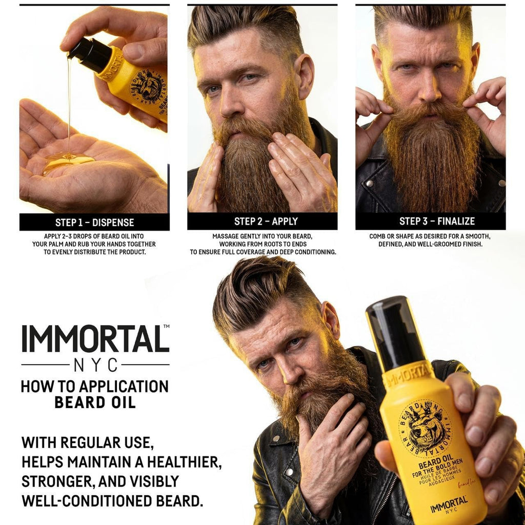Beard Oil - Intense Nourishment & Natural Shine 3.4 oz Beard Grooming Oil