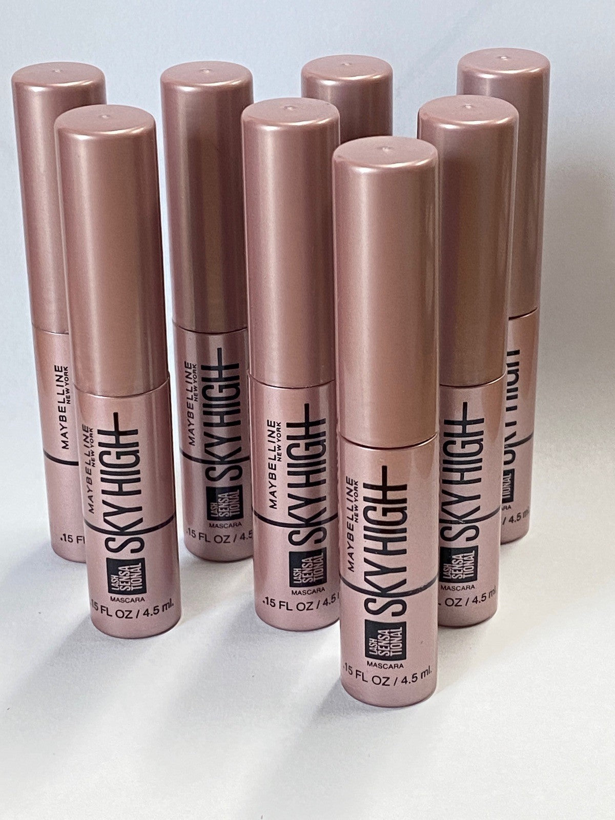 Maybelline Skyhigh Lash Sensational Mascara Travel Size Black 0.15oz - Pack of 7