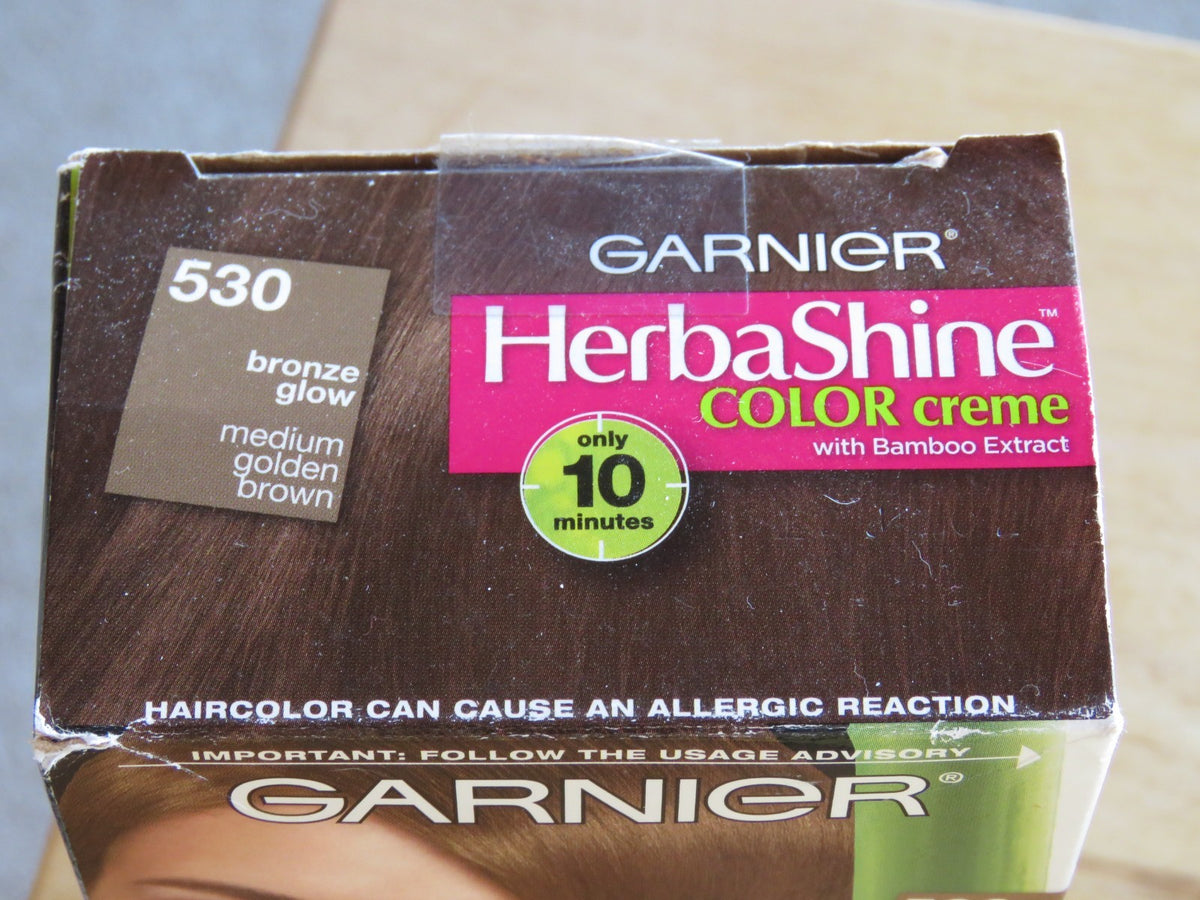 Garnier Herbashine Hair Color Creme 530 Medium Golden Brown Bronze Glow