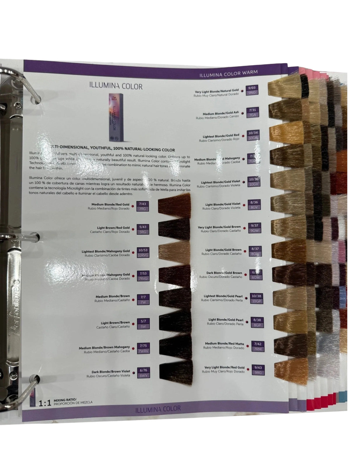 Wella Color Swatch Binder - Mini & Mega Options for Color Testing and Organization