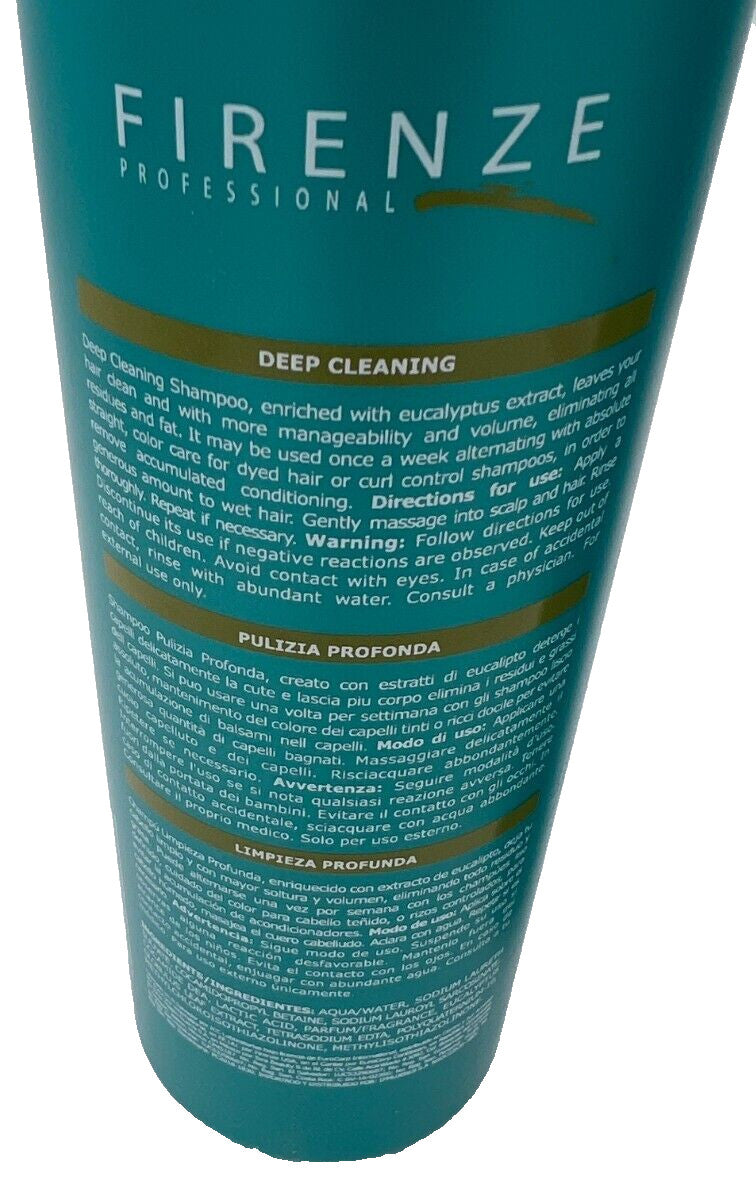 Deep Cleaning Shampoo with Eucalyptus Extract - 33.8 oz Professional Hair Care