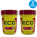 Eco Style Argan Oil Styling Gel Max Hold 2-Pack - Alcohol-Free, 64 oz