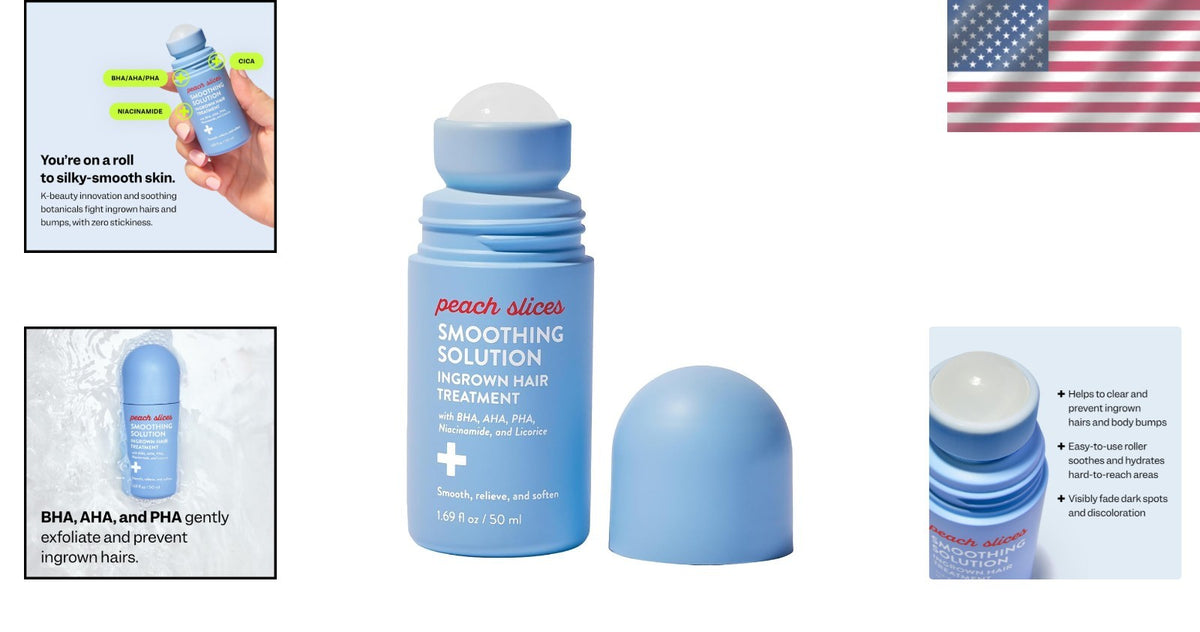Ingrown Hair Treatment Roller - Smoothing Solution for Razor Bumps & Dark Spots 1.69 oz