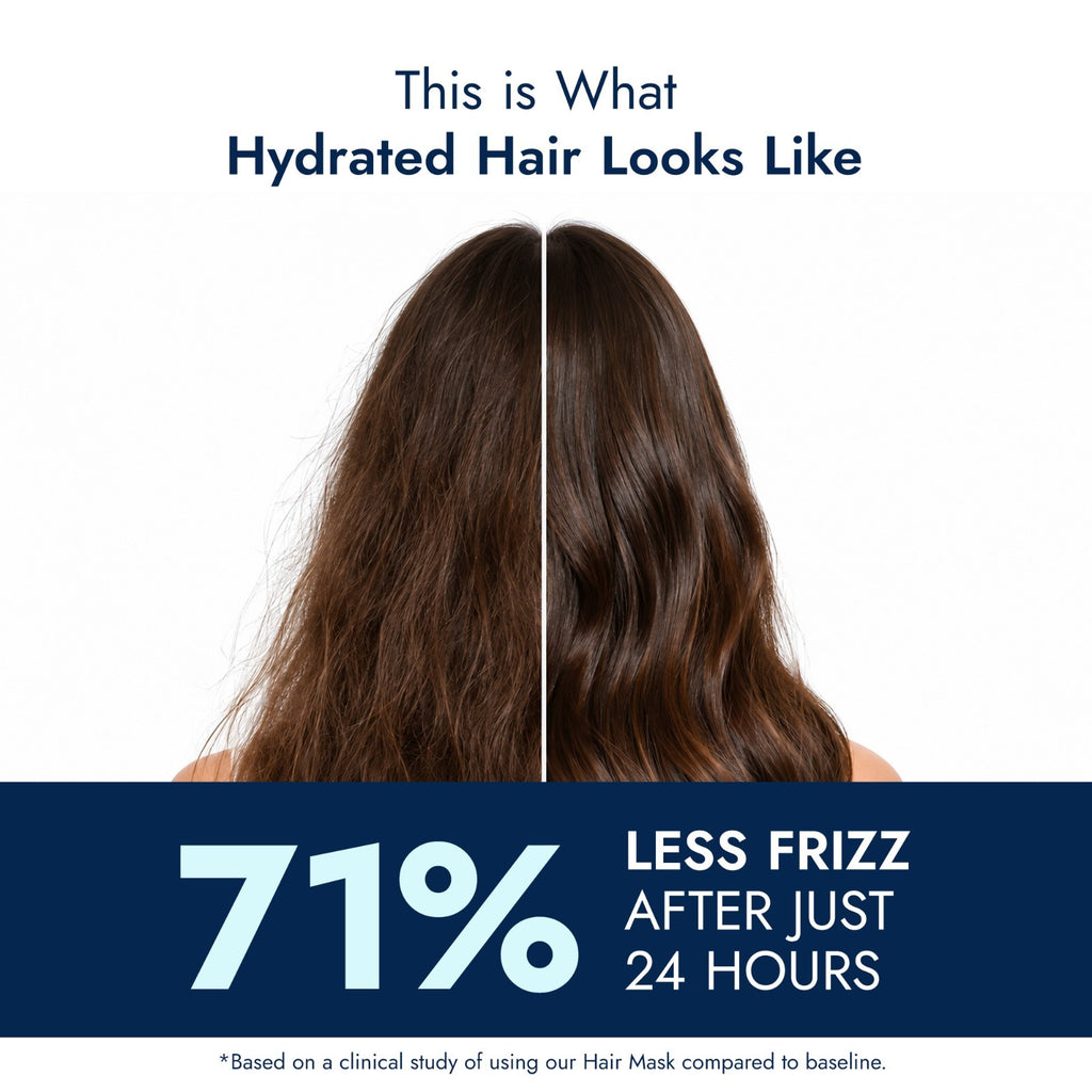 Hydrating Coconut Vanilla Hair Mask - Deep Conditioning for All Hair Types 8 oz