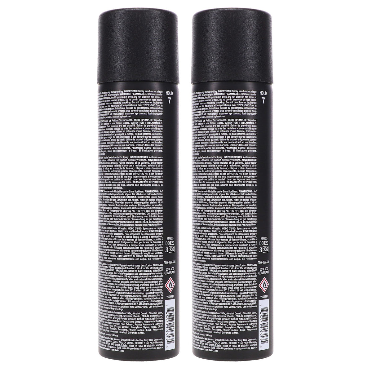 Hair Styling Spray Clay 4.4 oz Pack - Matte Finish, Texturizing Hold