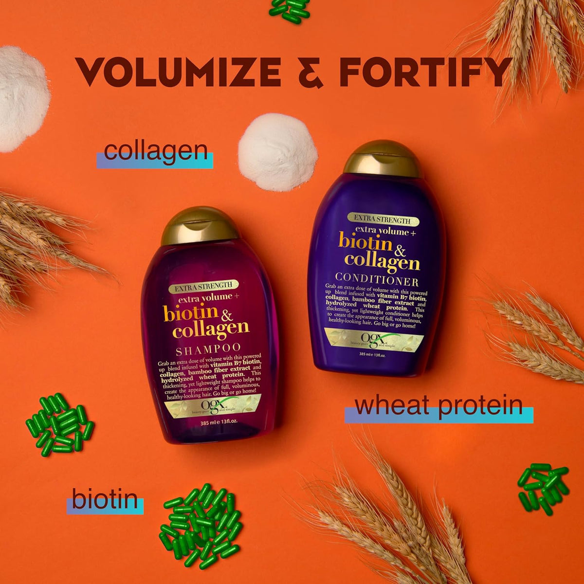 Sulfate-Free Biotin Collagen Conditioner for Thick, Full Hair - 13 Fl Oz