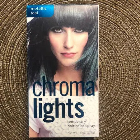 Temporary Hair Color Spray Metallic Teal 1.5oz - Vibrant Hair Dye