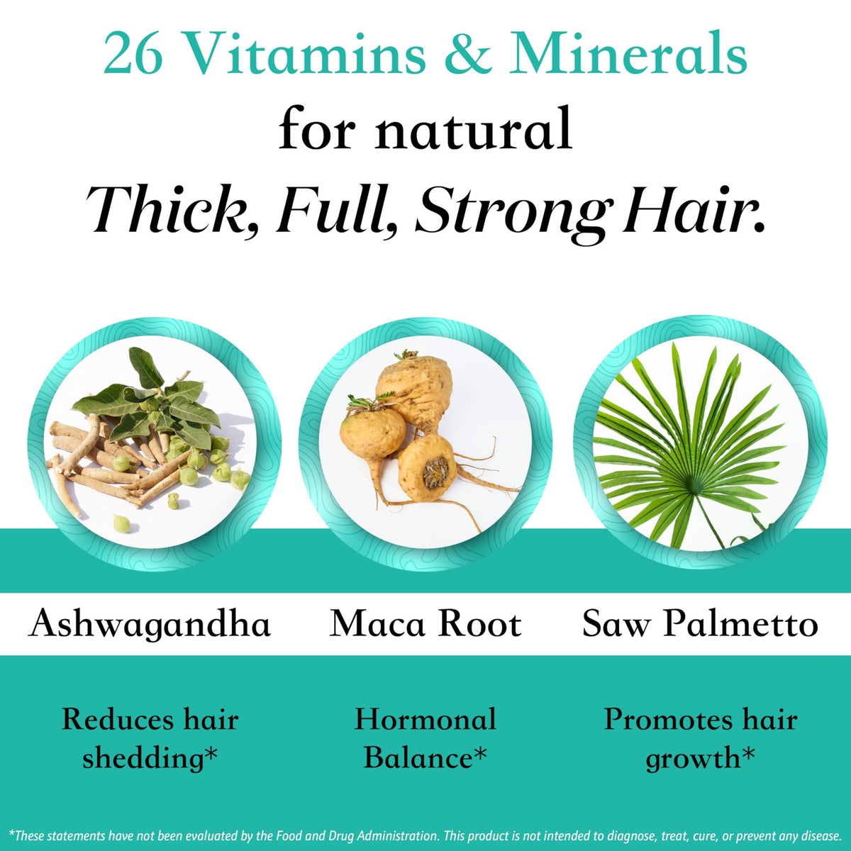 Women’s Hair Growth Supplements for 45+ - Thicker, Fuller Hair Support