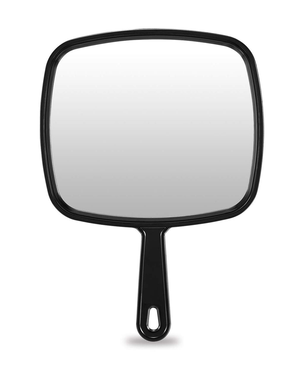 Large Handheld Mirror for Salon & Makeup - Black, 9.1 x 12.6 Inches