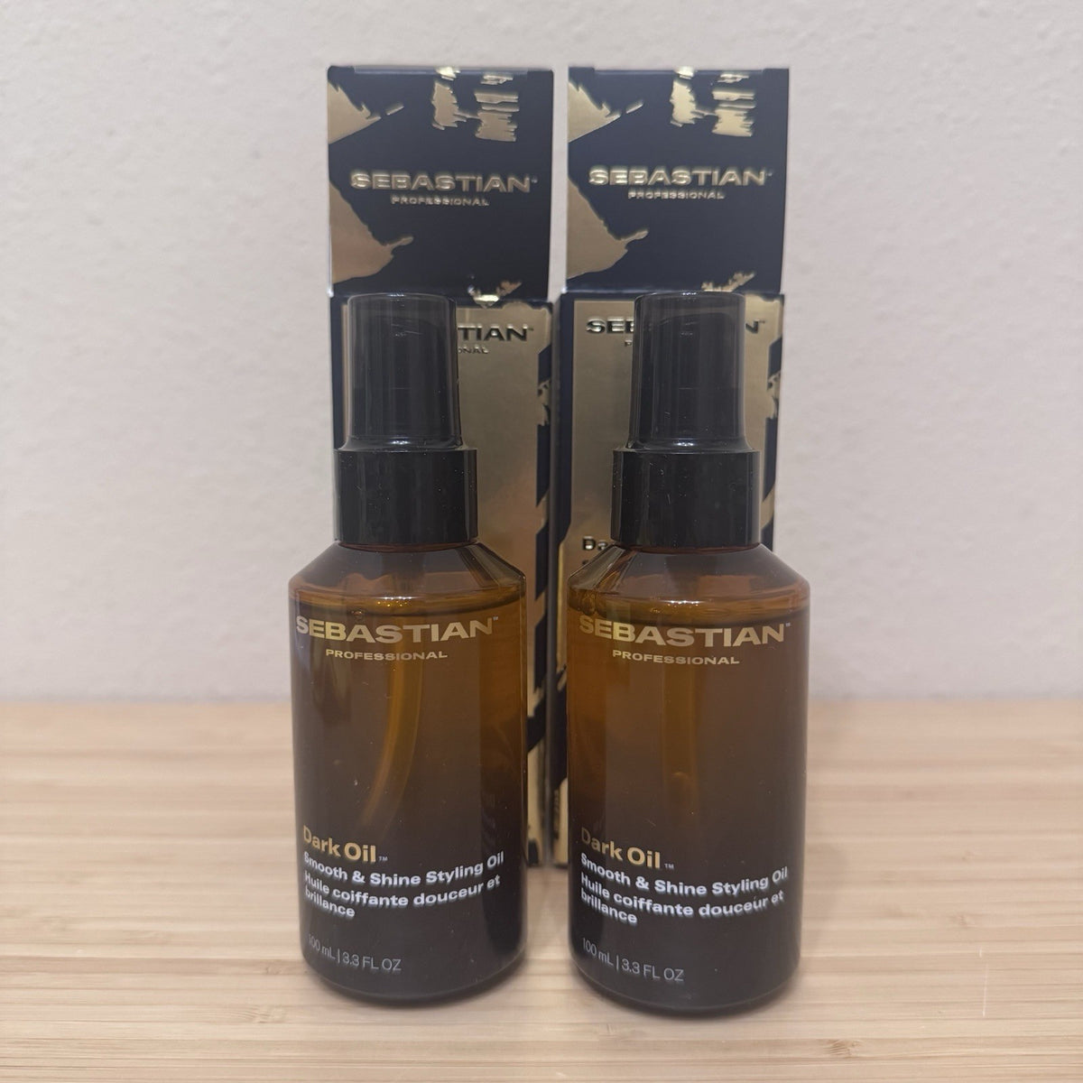 Sebastian Dark Oil Hair Oil Set of 2 - 3.2 oz Natural Hair Treatment