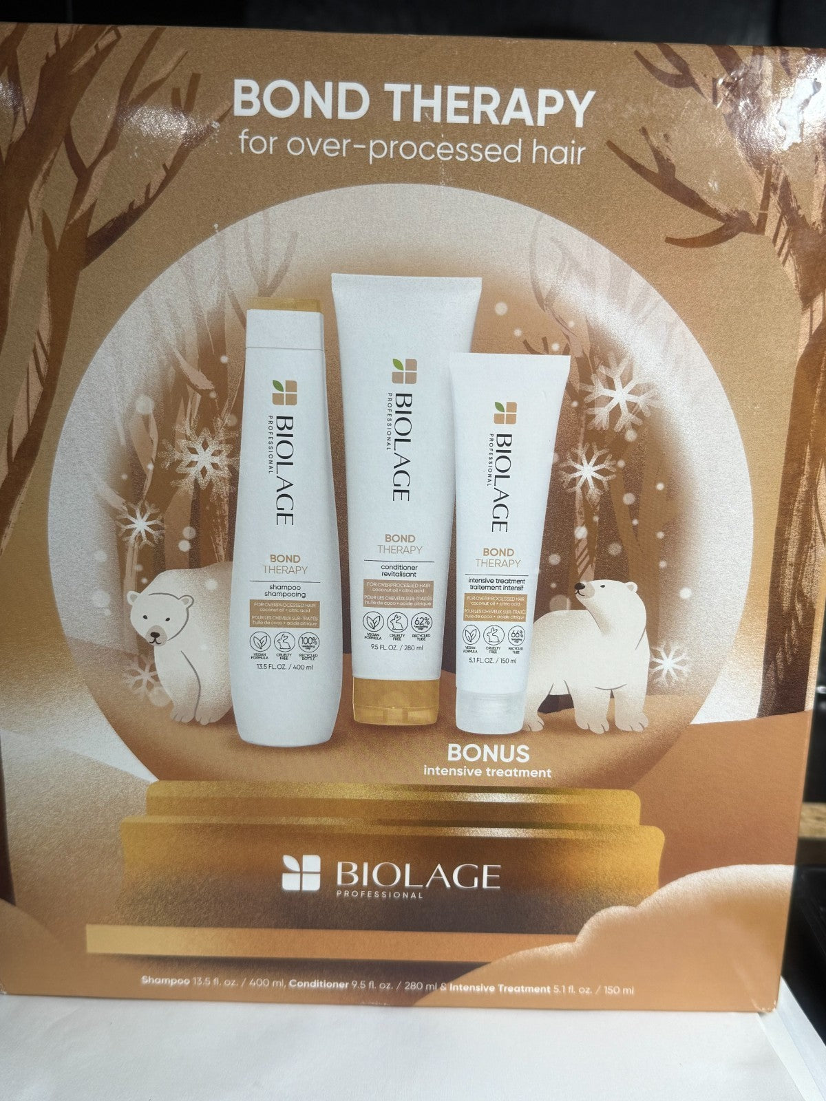 Biolage Bond Therapy Hair Care Set Shampoo Conditioner & Treatment