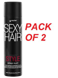 Texturizing Hair Spray Clay - Matte Finish, Flexible Hold, 4.4 oz (Pack of 2)