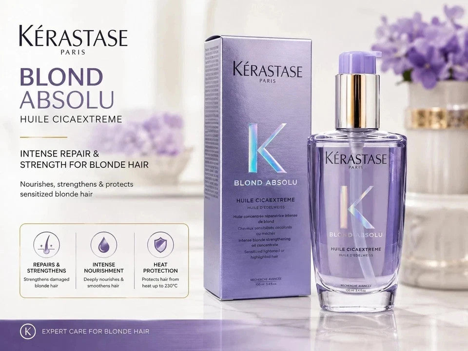 Kérastase Blond Absolu Cicaextreme Hair Oil 100ml Blonde Repair & Shine