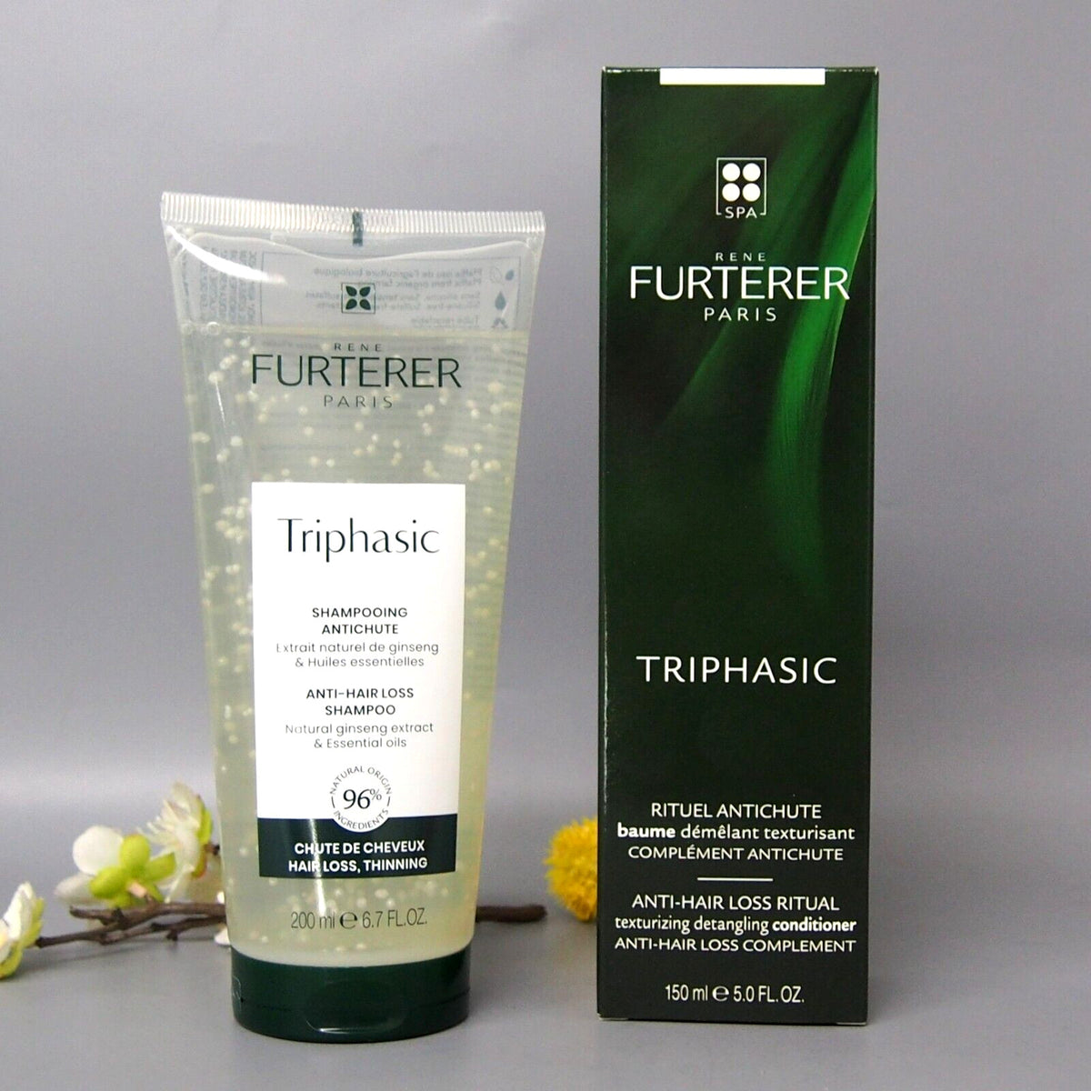 Triphasic Hair Loss Shampoo & Conditioner Duo - Strengthening & Texturizing for Thinning Hair