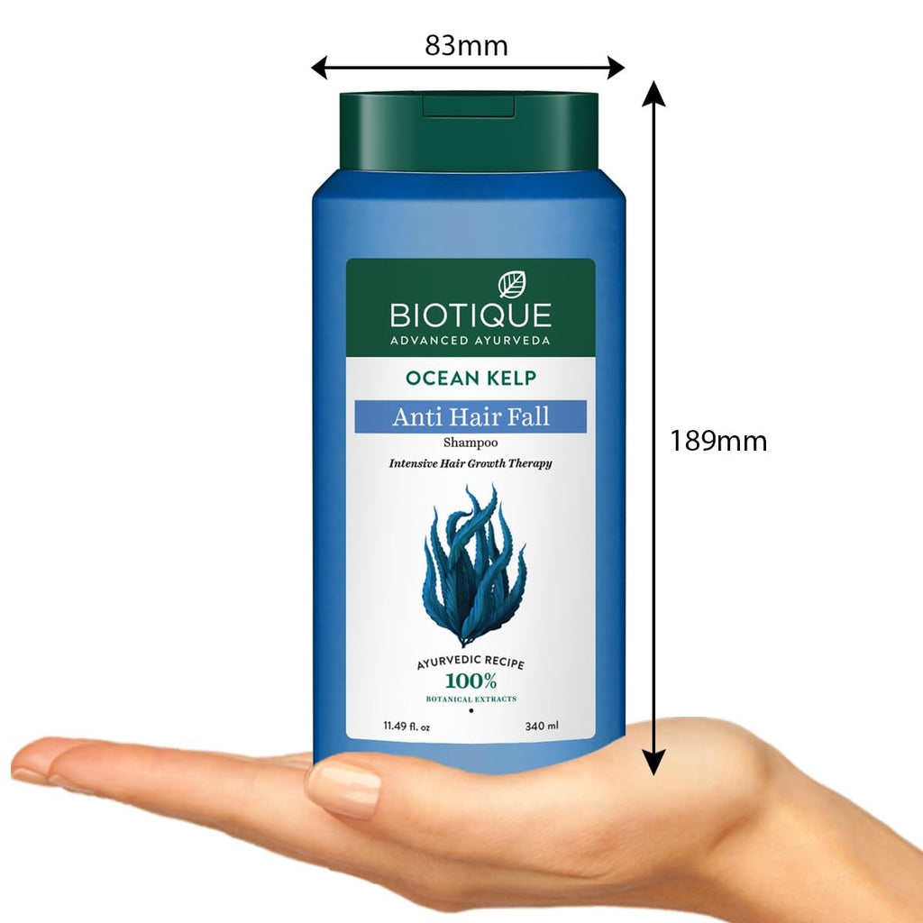 Ocean Kelp Anti Hairfall Shampoo for Hair Growth - Botanical & Shine 340ml