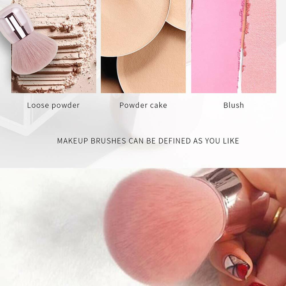 Pink Nail Dust Brush for Nail Art & Makeup - Aluminum Handle
