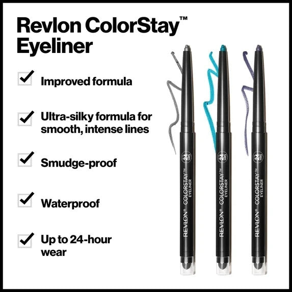 Waterproof Eyeliner Pencil with Built-In Sharpener - Teal 210
