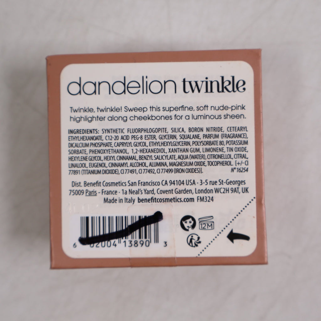 Benefit Dandelion Twinkle Nude-Pink Powder Highlighter Travel Size 1.5g