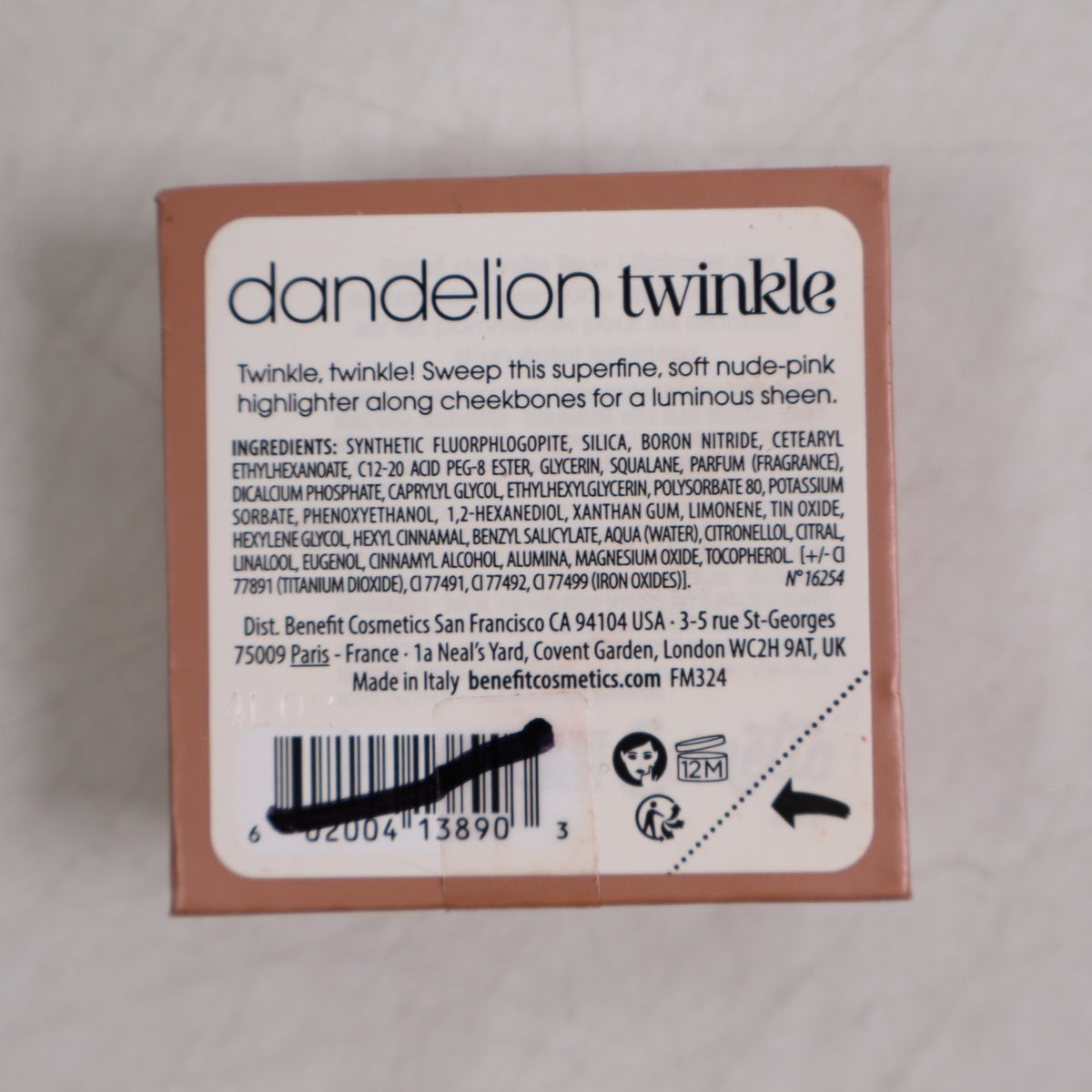 Benefit Dandelion Twinkle Nude-Pink Powder Highlighter Travel Size 1.5g