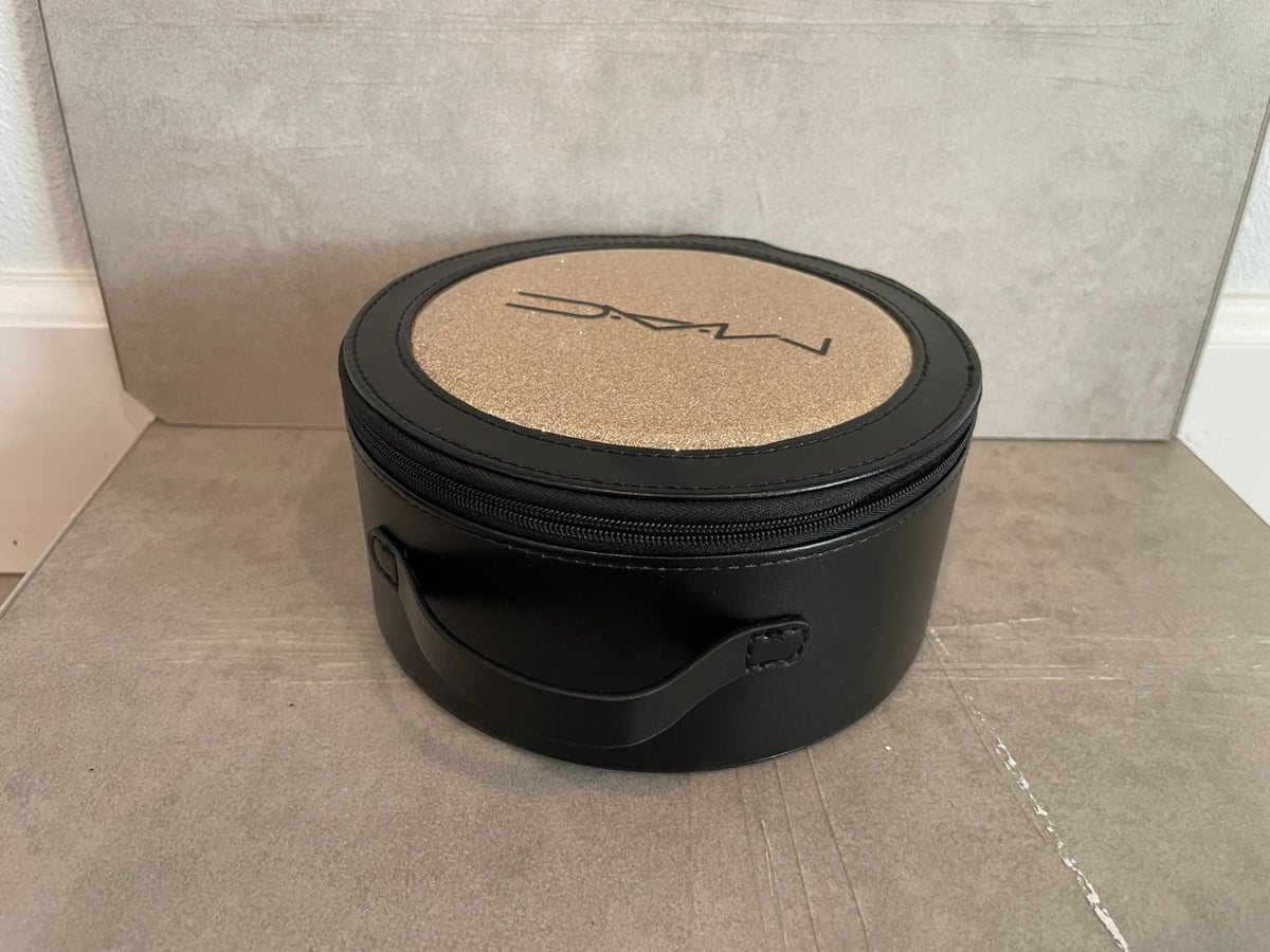 MAC Round Shimmer Eyeshadow Travel Case 2025 Holiday Bag