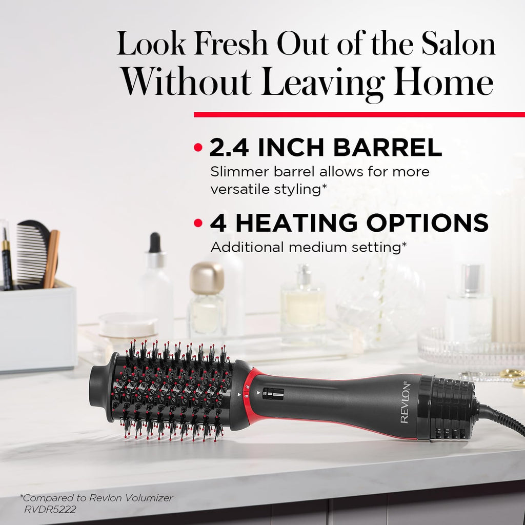 Revlon One-Step Volumizer Hair Dryer & Styler - 2.4 Inch Barrel, Black