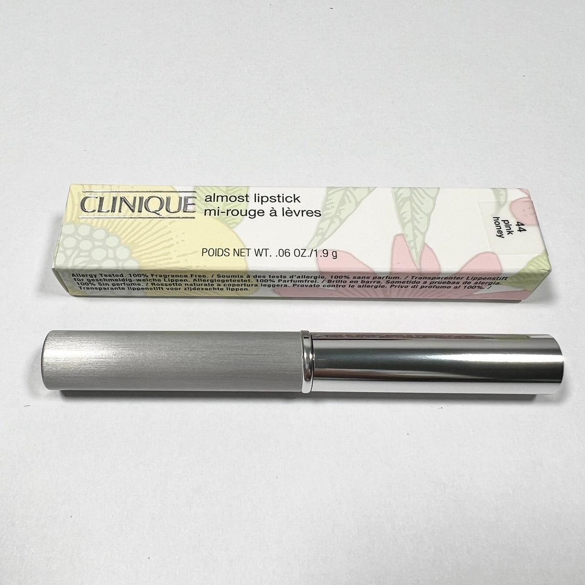 Clinique Almost Lipstick Pink Honey Shade 44 Full Size 0.06 oz / 1.9 g