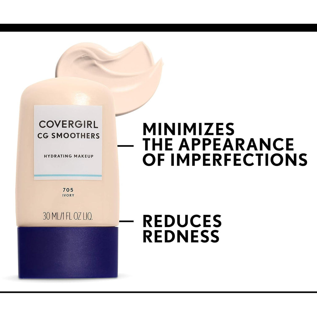 CoverGirl Smoothers Foundation - Moisturizing Long-Lasting Face Makeup