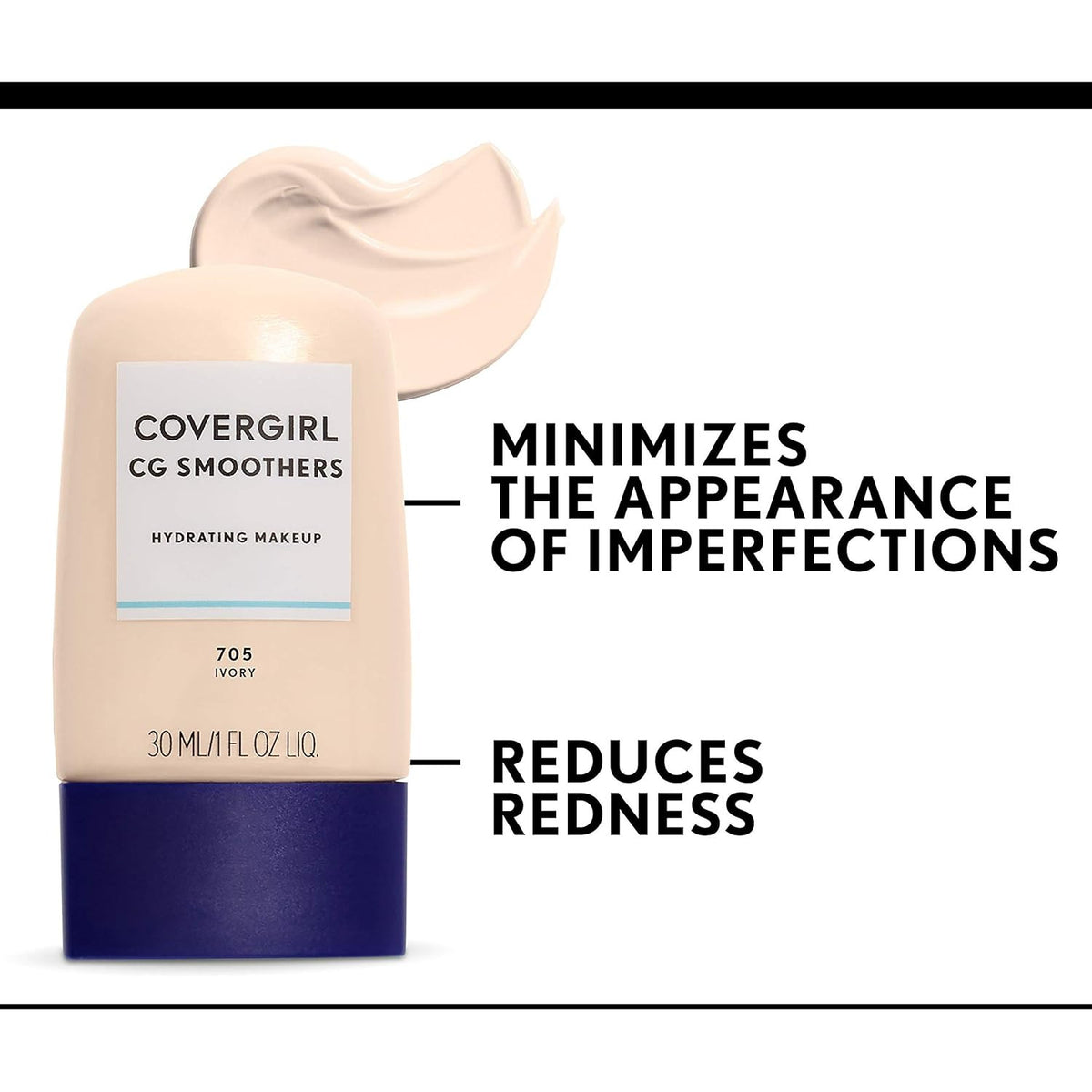 CoverGirl Smoothers Foundation - Moisturizing Long-Lasting Face Makeup