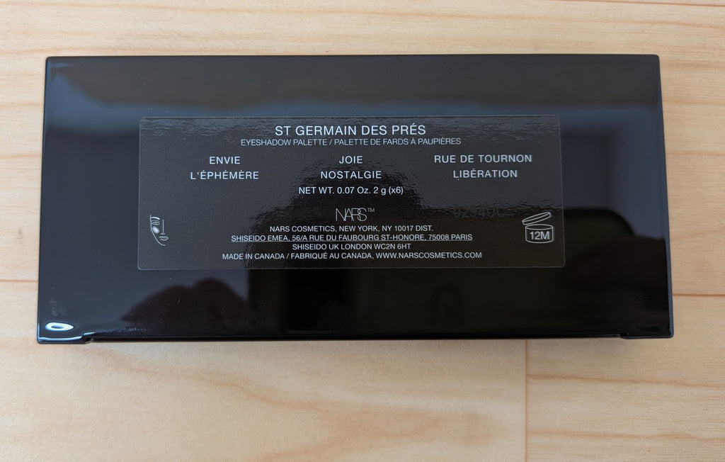 NARS Claudette St Germain Des Pres Eyeshadow Palette - Limited Edition, 6 Shades
