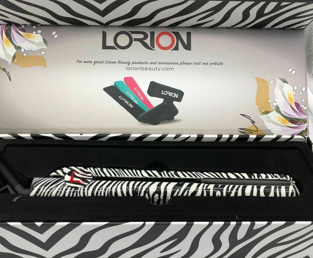 Ceramic Flat Iron for Hair Styling - 1.25 Inch, Ionic Technology, Adjustable Temp