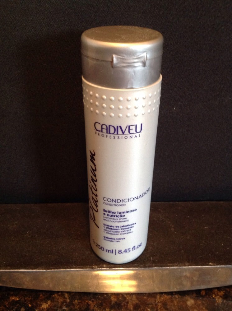 Cadiveu Platinum Conditioner for Blonde Hair 250ml - Nourishing & Tone Neutralizing