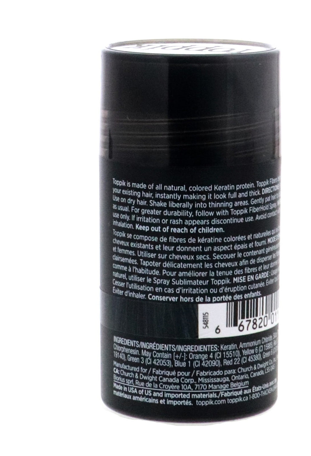 Hair Building Fibers Black 0.42 oz - 2 Pack for Thicker, Natural-Looking Hair