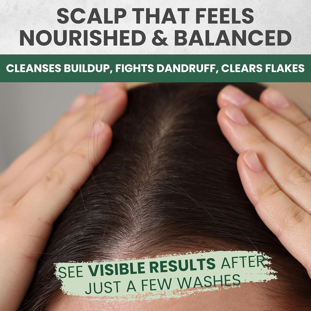 Tea Tree Oil Shampoo and Conditioner Set for Itchy Scalp Relief - Natural Clarifying Hair Care