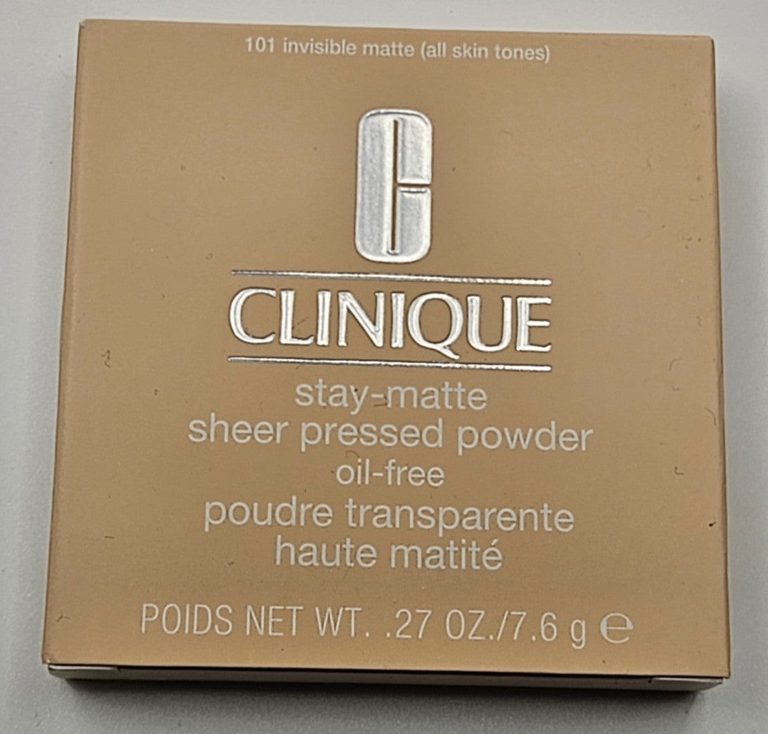 Clinique Sheer Pressed Face Powder Oil-Free 101 Invisible Matte 0.27oz