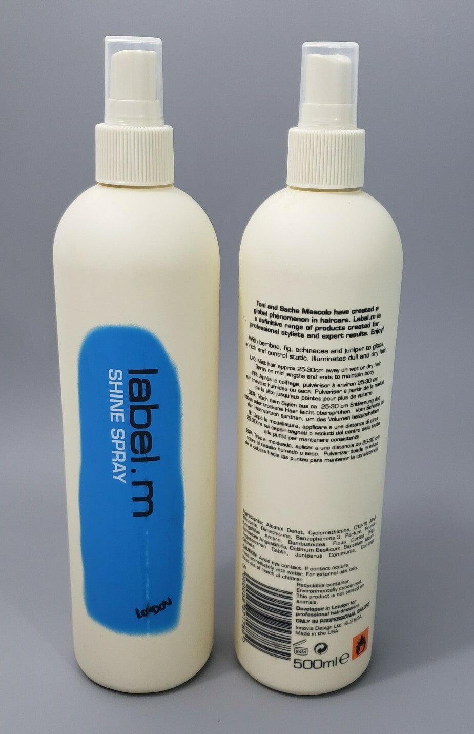 Hair Spray 500ml - Set of 2, Shine & Hold Styling Spray
